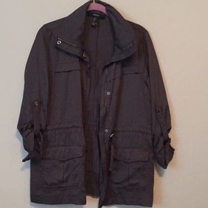 Gray utility jacket